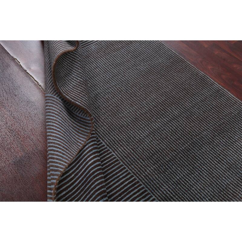 Vegetable Dye Contemporary Nepalese Oriental Area Rug Wool Handmade - 5'3" x 7'11"