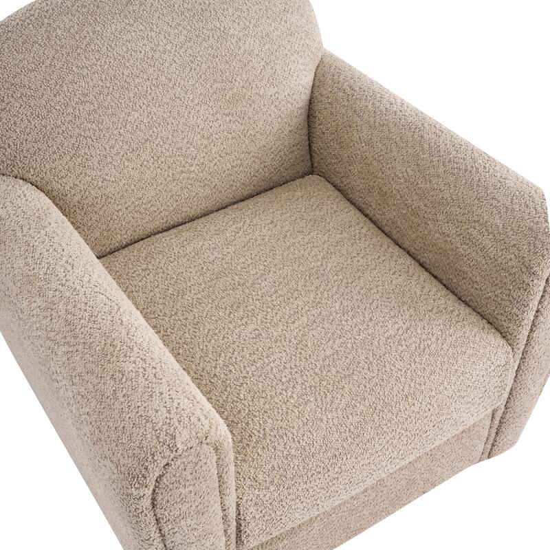 Christopher Knight Home - Rapallo Modern Upholstered Accent Chair with Plush Fabric Seat