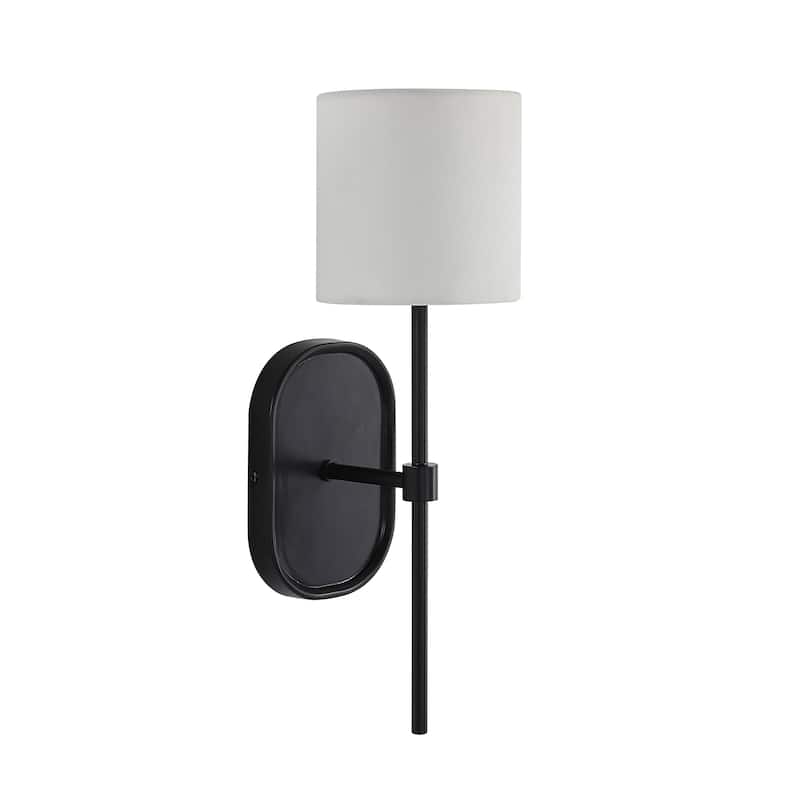 Fico 17.5" Height Wall Sconce, Black - 5.5 x 17.5 x 7.125