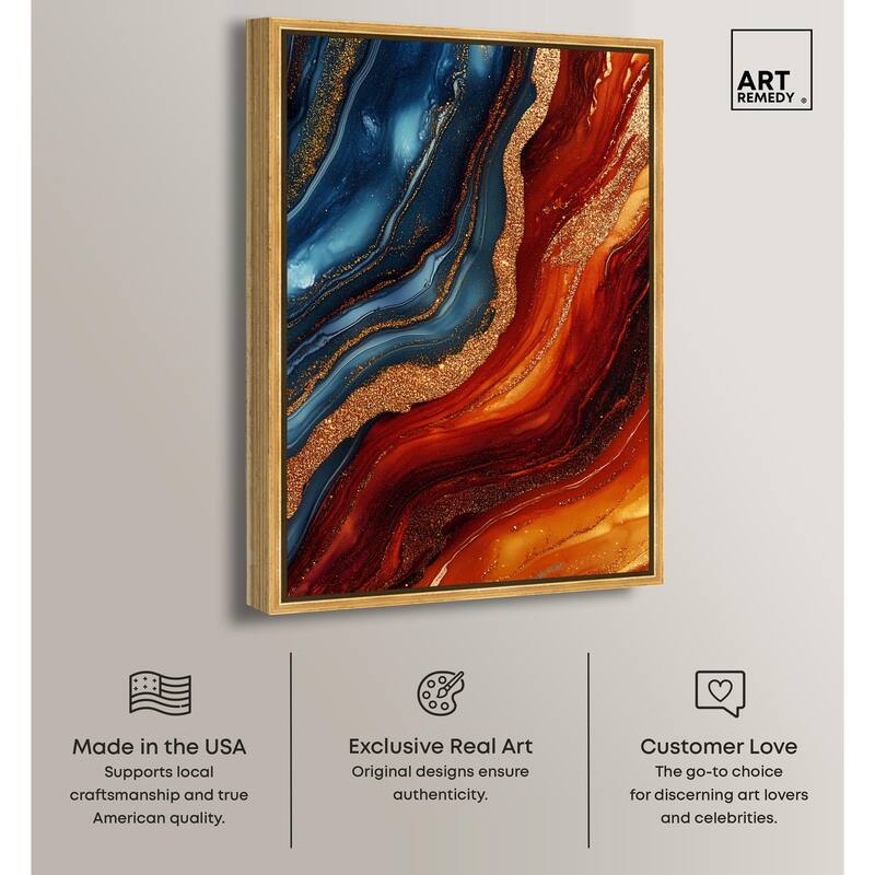 Gilded Galaxy Canvas by Art Remedy