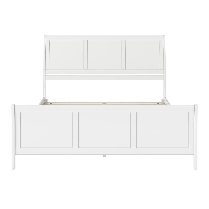 AFI, Portland Solid Wood Low Profile Platform Bed with Matching Footboard