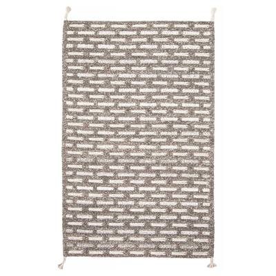 ECARPETGALLERY Braid weave Sienna Dark Grey Wool Rug - 5'1 x 7'10