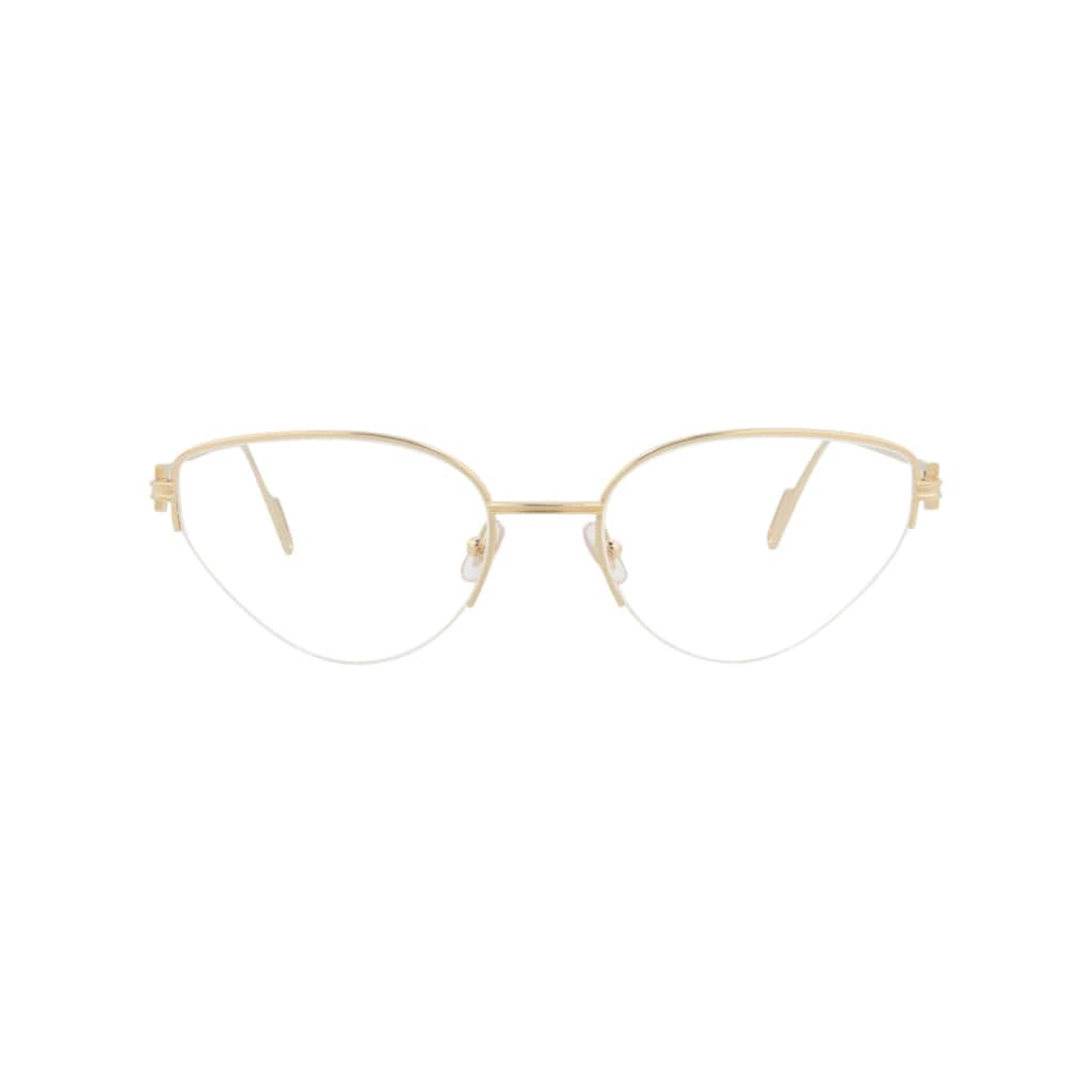 Cartier Cat Eye-Frame Metal Optical Frames