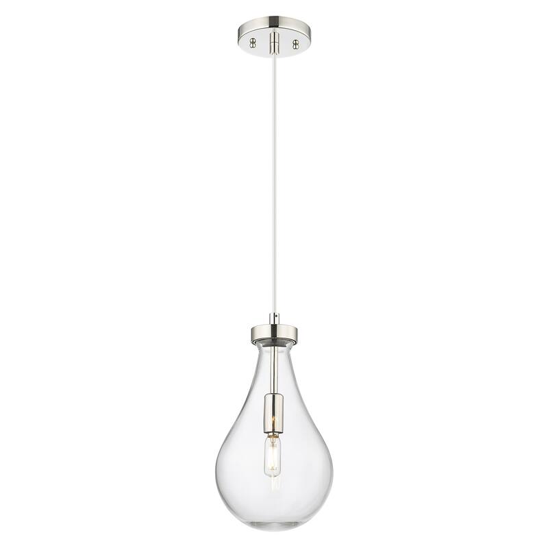 Innovations Lighting Downtown Urban - Owego - 1 Light 7" Cord Hung Pendant - Clear Shade/Polished Nickel