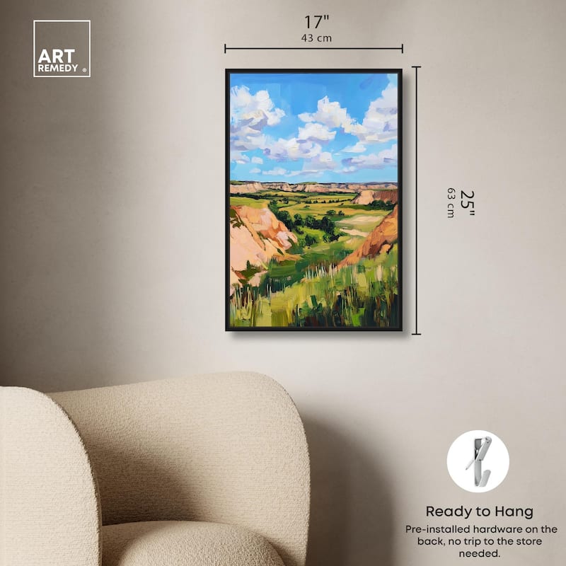 Rolling Hills and Sky I Canvas by Art Remedy