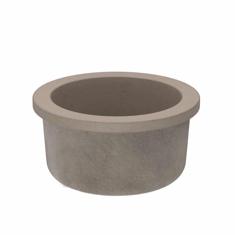 Olivos Handcrafted NativeStone Concrete Bar/ Prep Sink - 16" x 8"