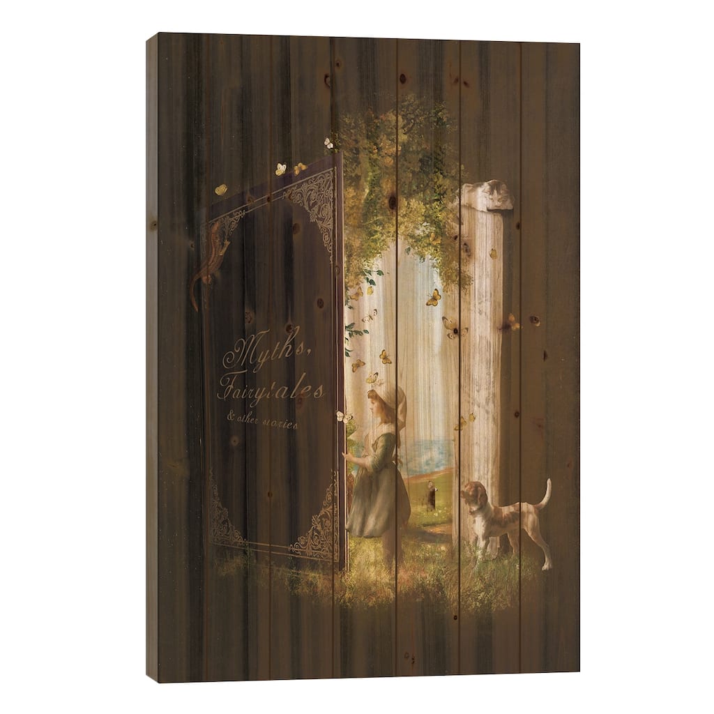 A Fairytale Adventure Print On Wood by Diogo Verissimo - Multi-Color