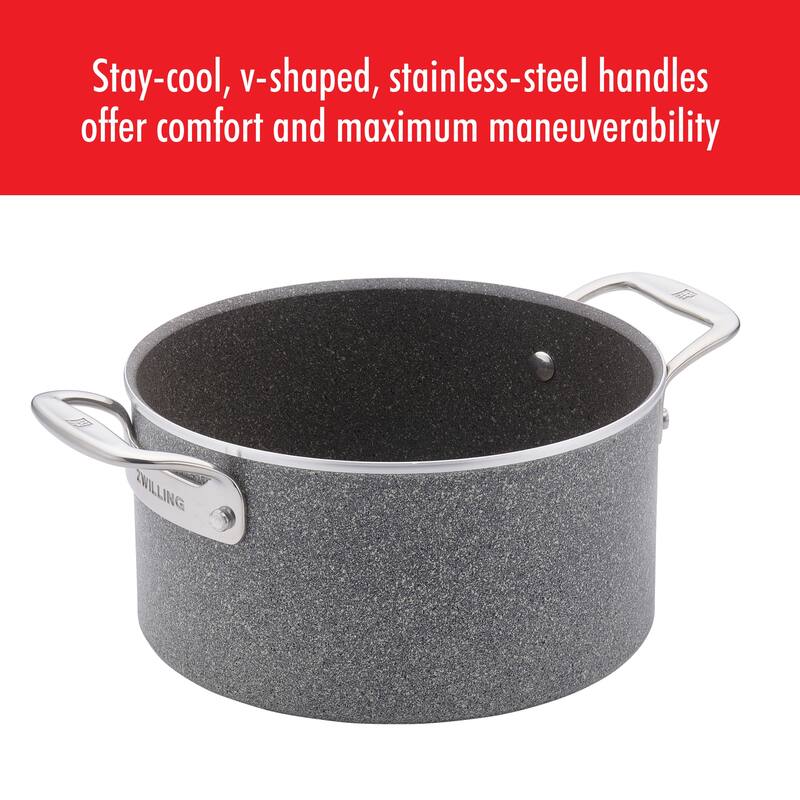 ZWILLING Vitale 6-qt Aluminum Nonstick Dutch Oven with Lid - Gray