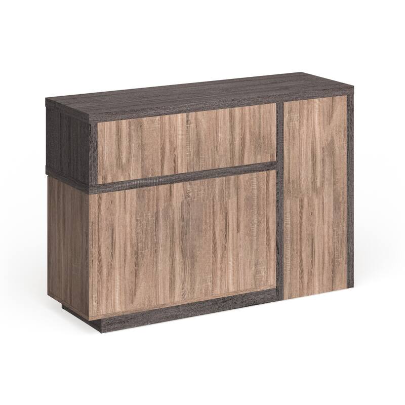 Furniture of America Letty Grey 6-shelf Dining Server