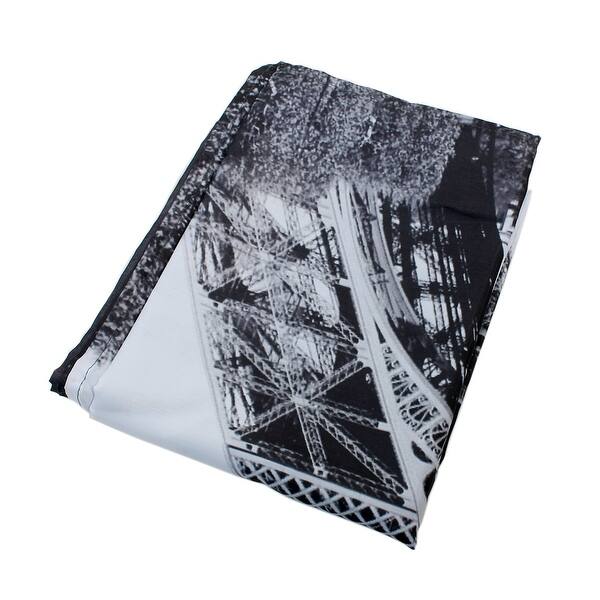Shop Eiffel Tower Print Home Decor Shower Curtain W 12 Hooks Rings