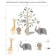 preview thumbnail 2 of 2, Lambs & Ivy Jungle Story Safari Elephant/Tree Nursery Wall Decals/Stickers