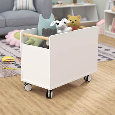 ClosetMaid KidSpace White Toy Chest with Wheels