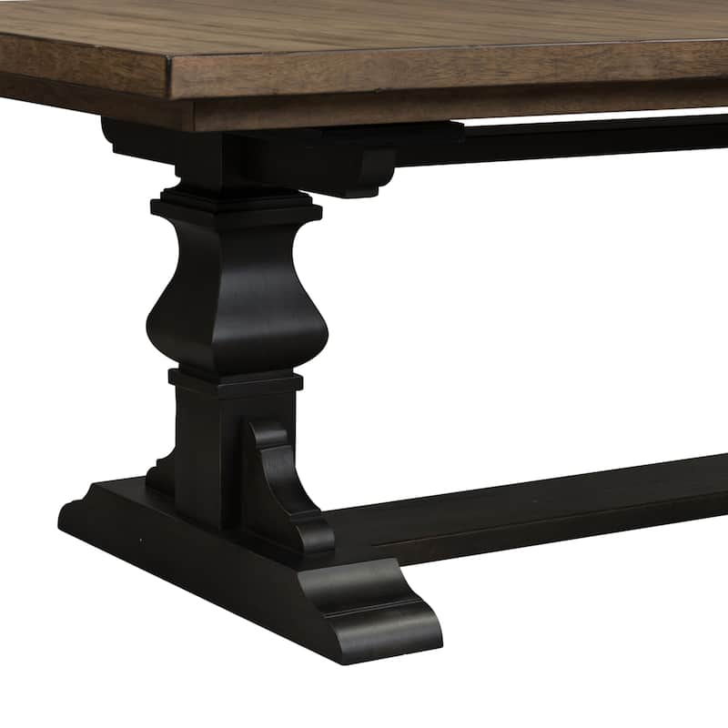 Harvest Home Chalkboard 5 Piece Trestle Table Set