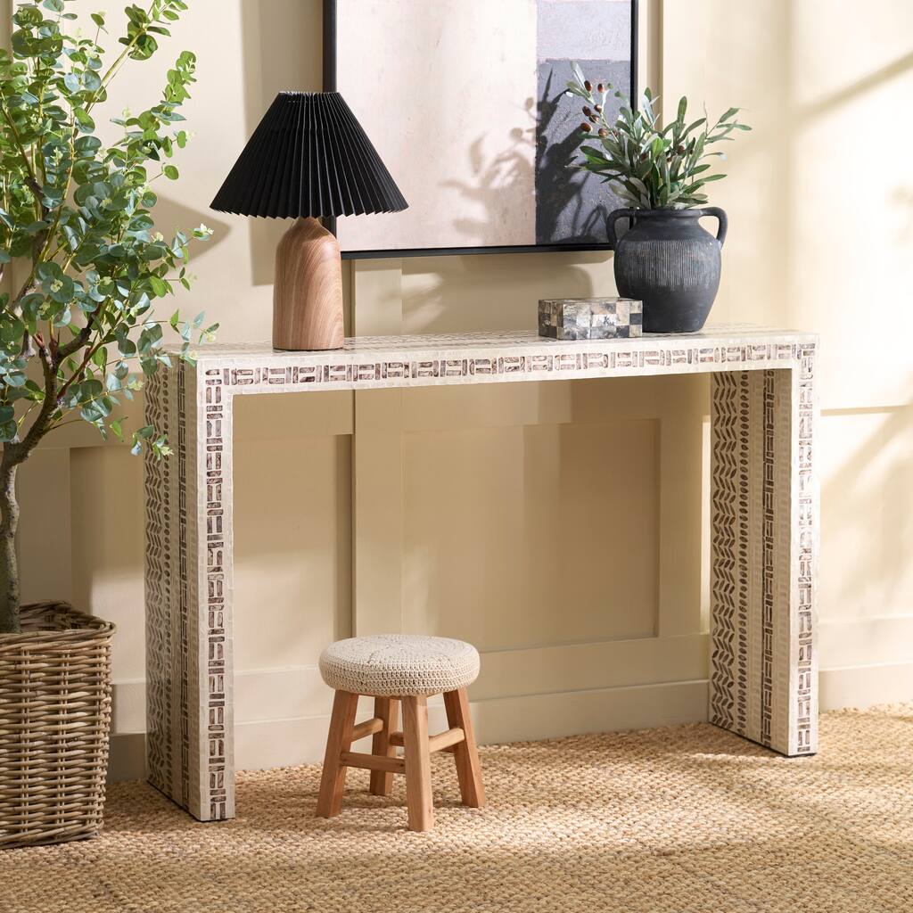 SAFAVIEH Home Kestrel Console Table - 46"W x 12"D x 30"H