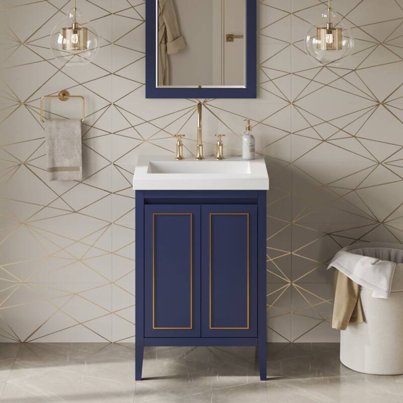 Jeffrey Alexander VKITPER24R-MARBLE Percival II 24" Free Standing