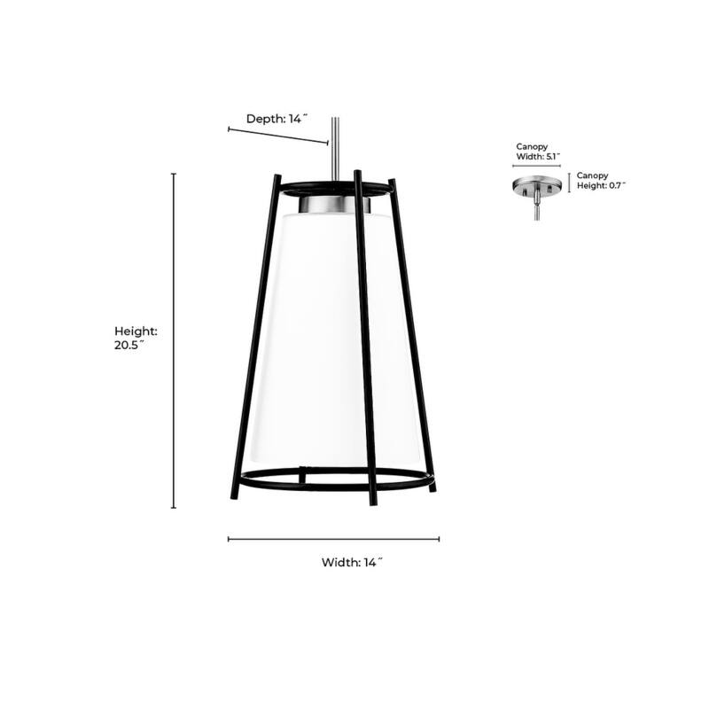 Millennium Lighting Milroe 1 Light Pendant Fixture