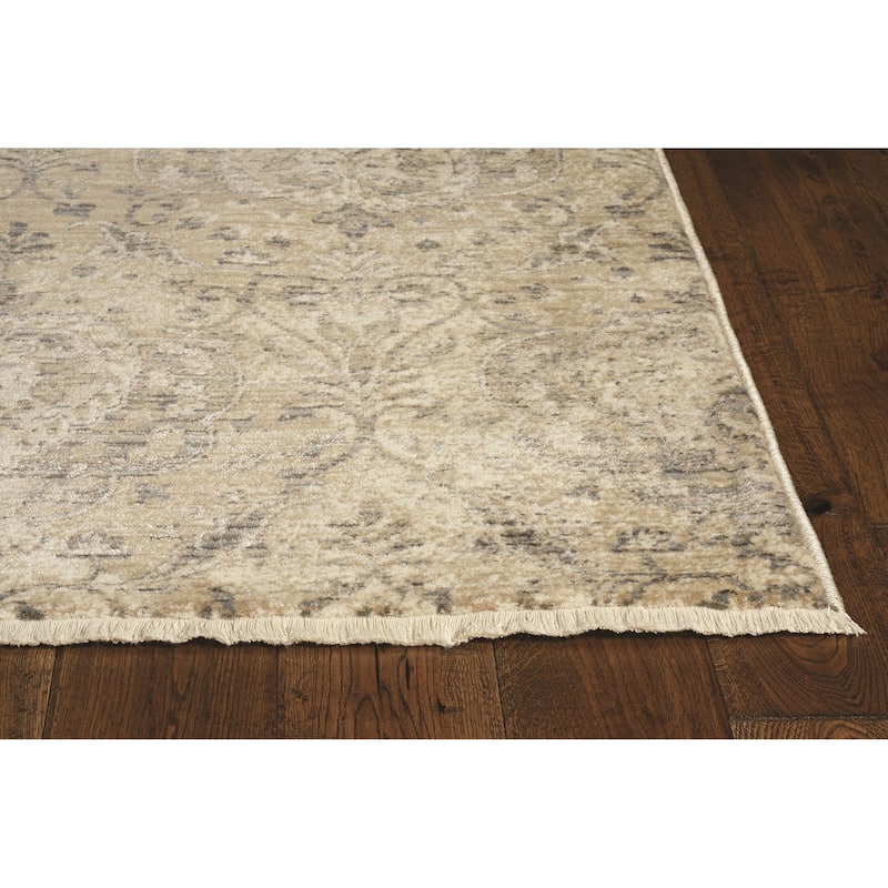 Gracewood Hollow Renza Distressed Ivy Trellis Rug