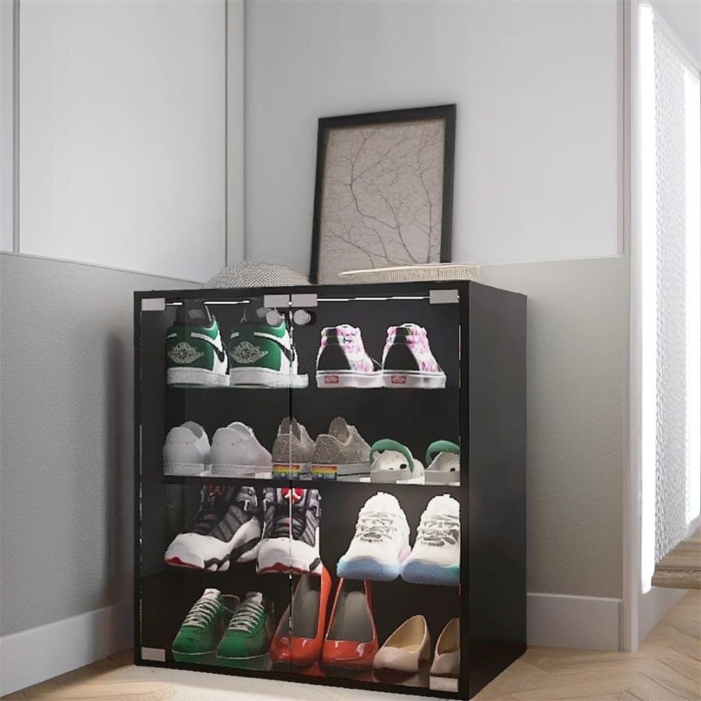 Shoe shop glass cabinet