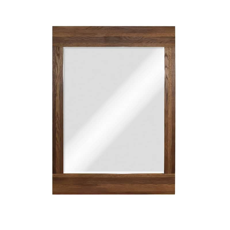Winemaker Reclaimed Wood Beveled Glass Mirror