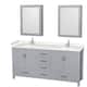 Option Gray / Carrara Cultured Marble Top / Brushed