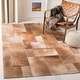 preview thumbnail 8 of 27, SAFAVIEH Handmade Studio Leather Milja Modern Leather Rug 3' x 5' - Beige - Rectangle