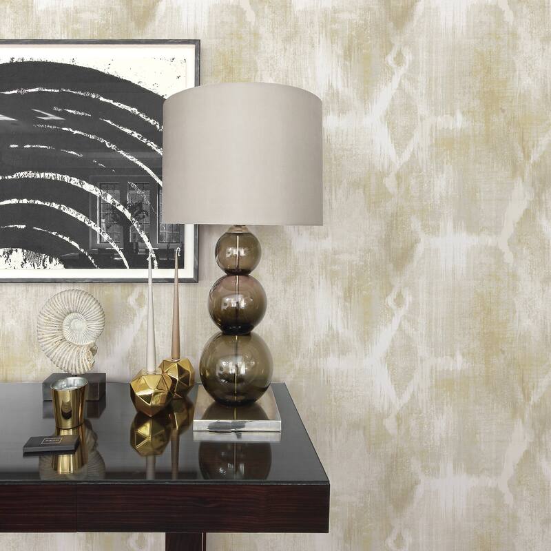 A-Street Prints Perspective Mustard Abstract Geometric Wallpaper