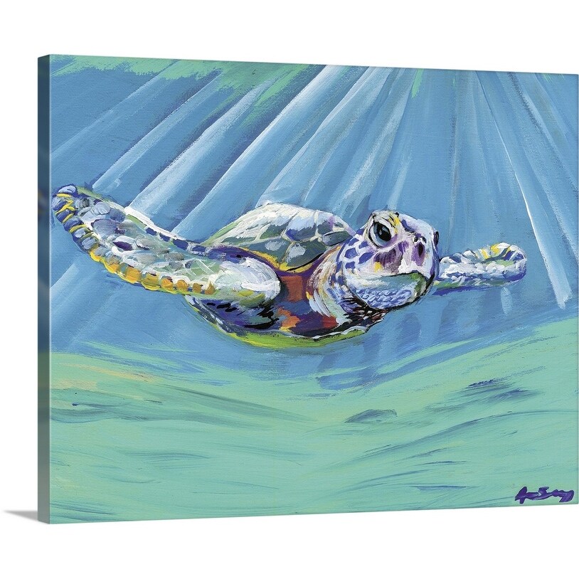 Shop Turtle Canvas Wall Art Overstock 16897241