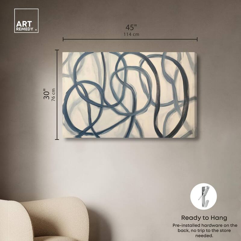 Eternal Loop I Canvas by Art Remedy, Gallery Wrapped