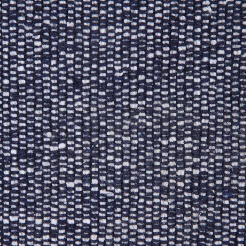 20" Blue and White Stonewash Embroidered Edge Square Throw Pillow with Tassels