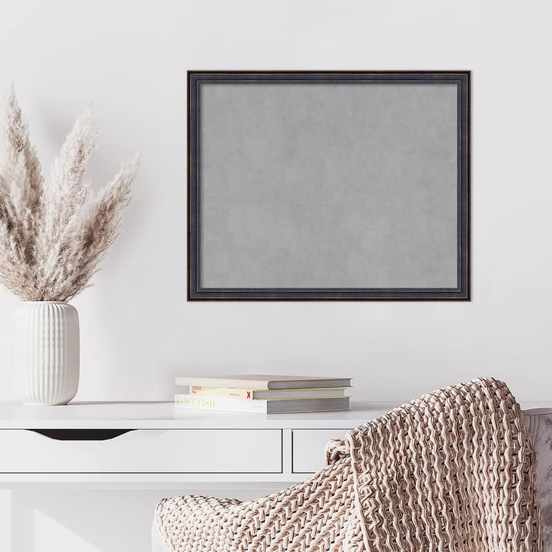 Amanti Art Dark Bronze Scoop Framed Magnetic Board