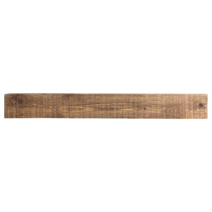 Solid Beam Wood Mantel Shelf - 60 - Aged Oak