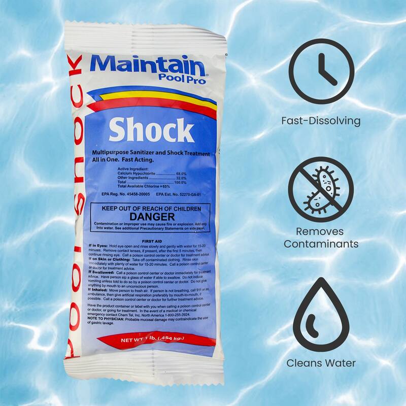 Maintain Pool Pro Multi Purpose Sanitizer and Shock Treatment 1 lb. Bag