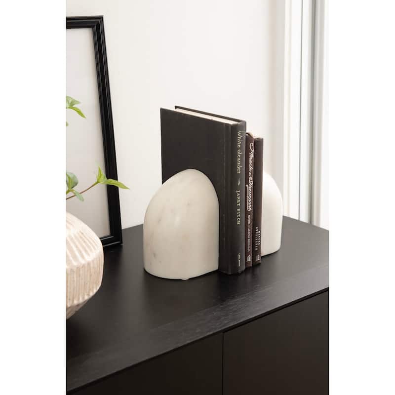 Kate and Laurel Brookhart Marble Bookends 2pc Set - 2 piece