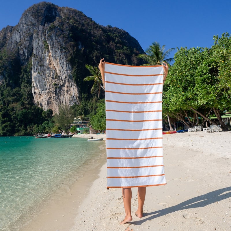 Arkwright Las Rayas 4-Piece Striped Beach Towel Set - 30x60