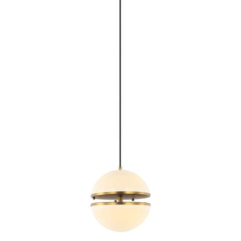 Thea, White Acrylic Pendant - 10 x 10 x 12