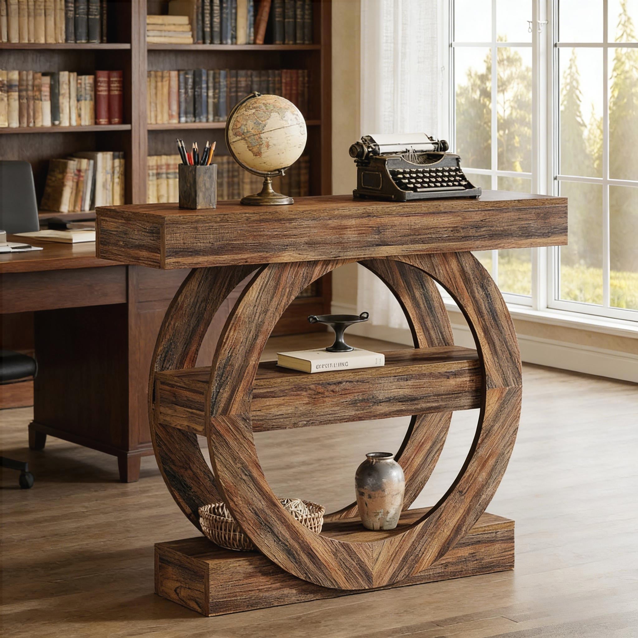 Hallway TV Organization,Side Table,Console Table,3-Tier Sofa Table