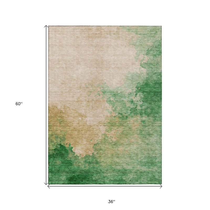 HomeRoots Abstract Transitional Rectangle Outdoor Rug