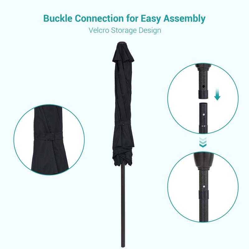 Bonosuki 7.5-foot Waterproof Sunshade Canopy Patio Umbrella