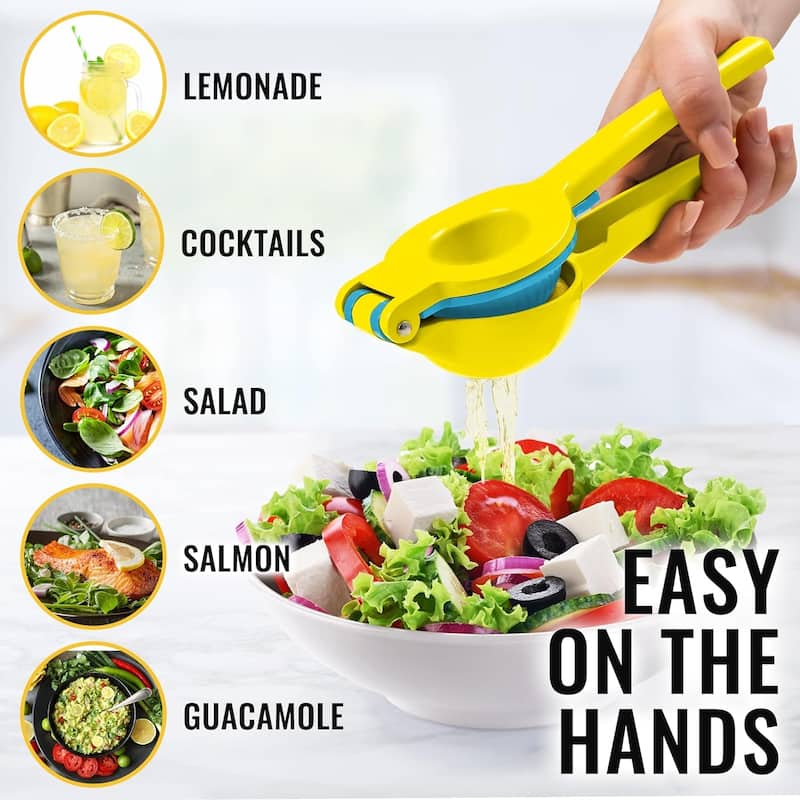 Zulay Kitchen Metal 2-In-1 Lemon Squeezer Manual