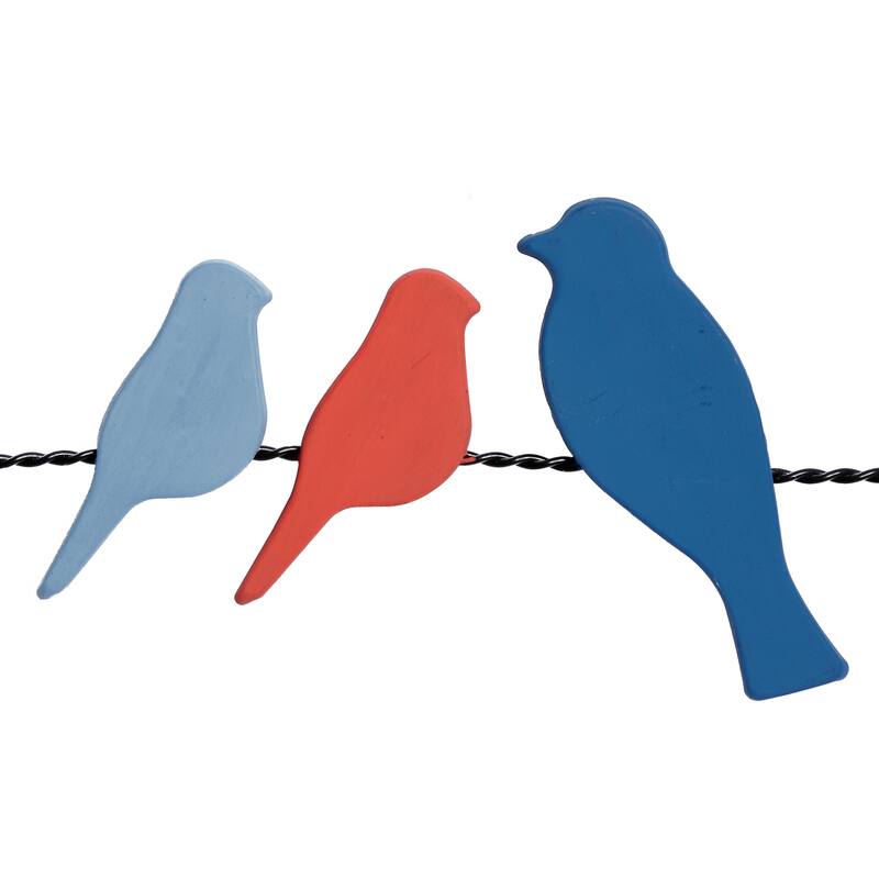 Metal Bird Wall Decor - Multi Colored - Roche River Decor
