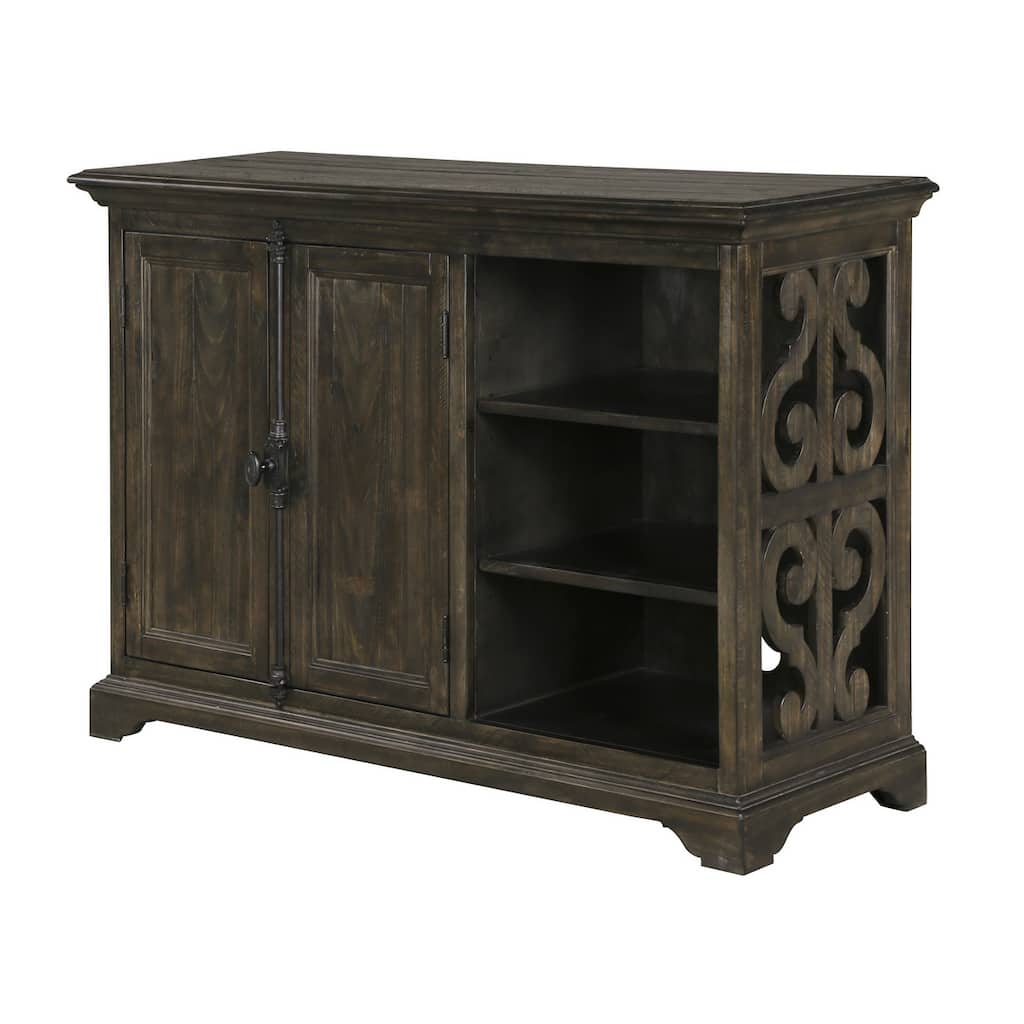 Magnussen Home Bellamy Peppercorn Printer Stand - 52''W x 18''D x 37''H