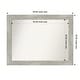 preview thumbnail 22 of 119, Dove Greywash Framed Non-Beveled Custom Wall Mirror, Bathroom Vanity Mirror Outer Size: 46 x 35