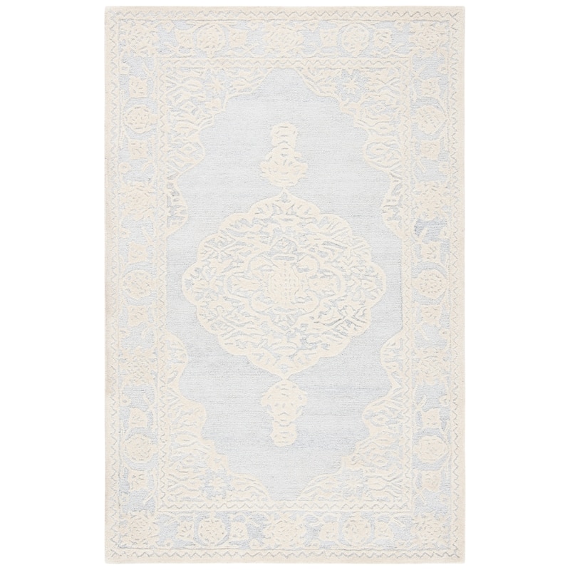 SAFAVIEH Handmade Micro-Loop Gerhild Medallion Wool Rug