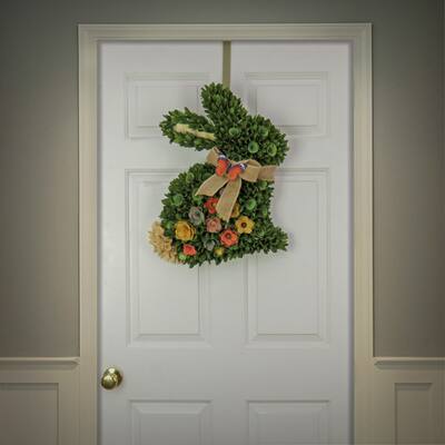 National Tree Company 22 in. Green Floral Bunny Decoration - 22 in