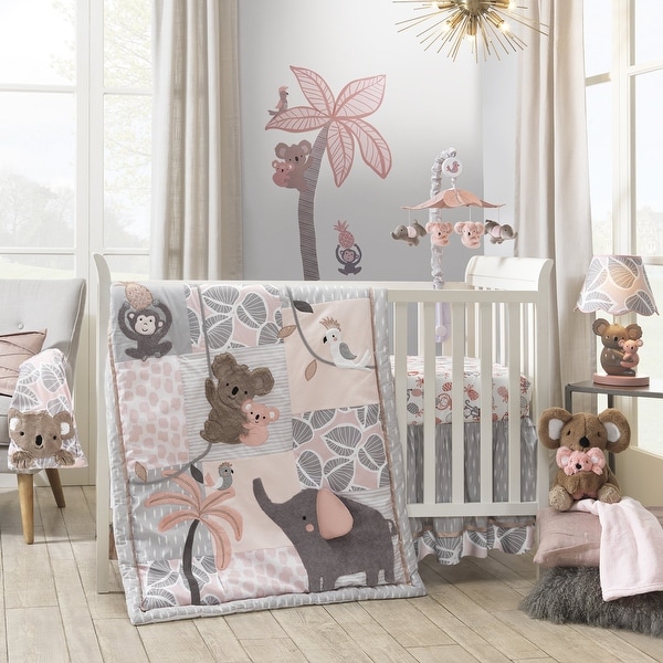 monkey crib set for baby girl