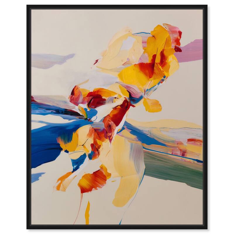 Flippant Bloom III Canvas by Art Remedy - 30" x 36" - Black