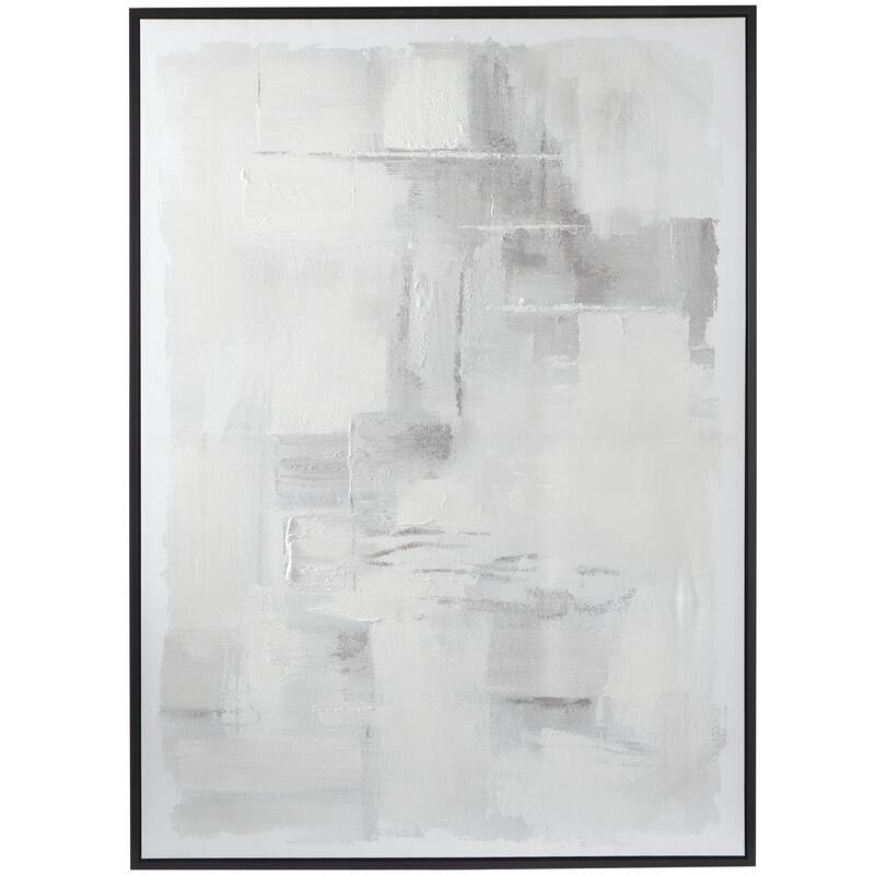 Canvas Abstract Living Room Framed Wall Art with Black Frame