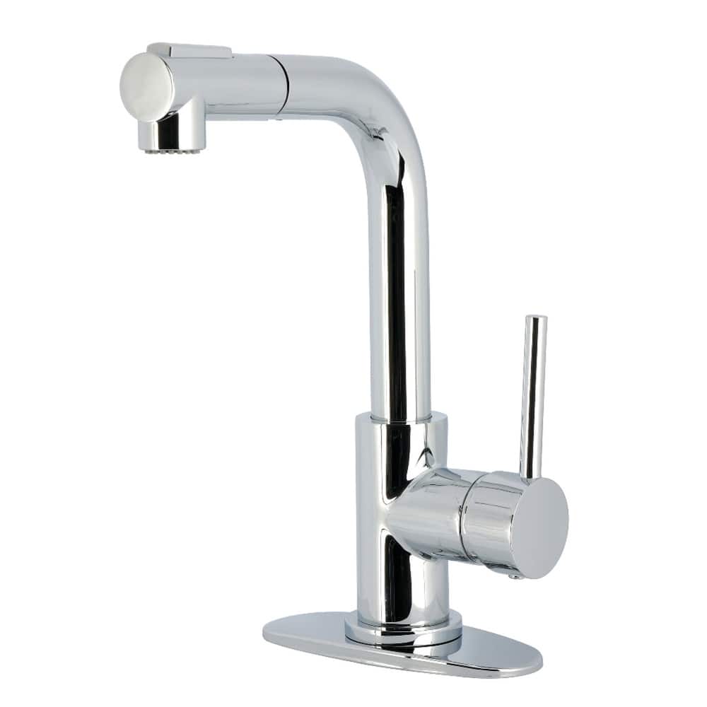 Kingston Brass Essex Double-Handle Wall-Mount Pre-Rinse Bridge Kitchen Faucet