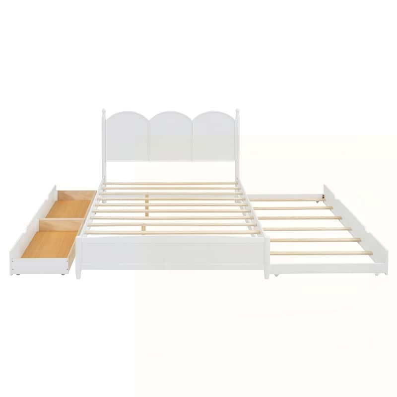 Platform Bed With with 2 Big Drawers