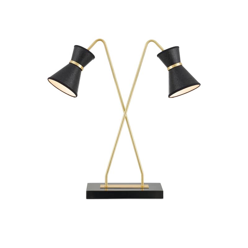 Currey & Company Avignon Desk Lamp - 28.75"h x 30"w x 8"d - 28.75"h x 30"w x 8"d